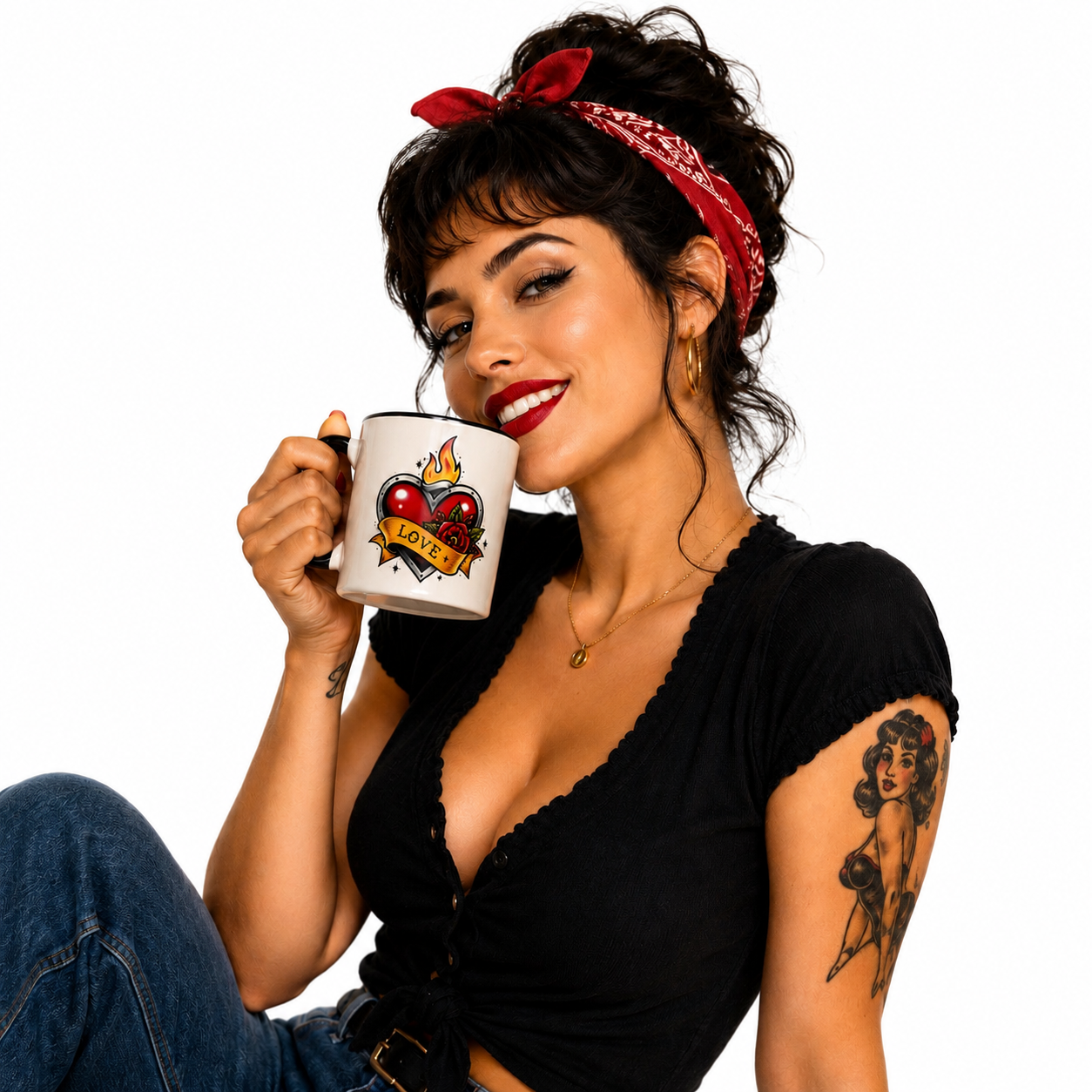 Heart and Flame Mug